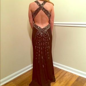 Black/Silver formal dress